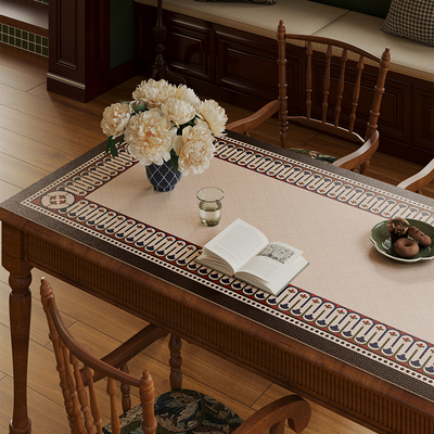 优选塞维尔中古防水防油防烫桌垫隔热垫餐桌垫高级感茶几盖布家用