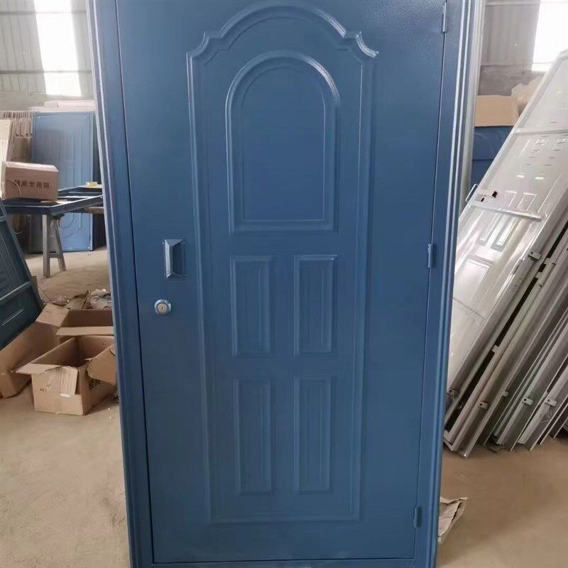 优选定制单板工程双开门储藏间铁门单门入户门铁皮防盗门钢质家用