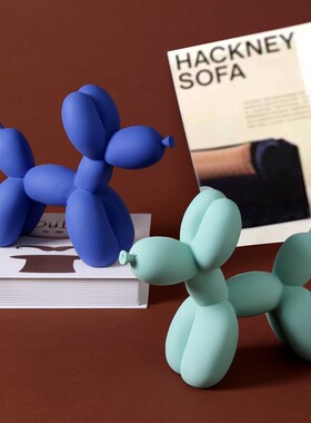 优选德国工艺现代简约多色气球狗摆件客厅酒柜电视柜家居装饰品办