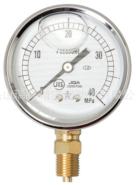 GLT-21-40MP右下精器MIGISHITA-SEIKI压力表AU1/4×60X40MPa