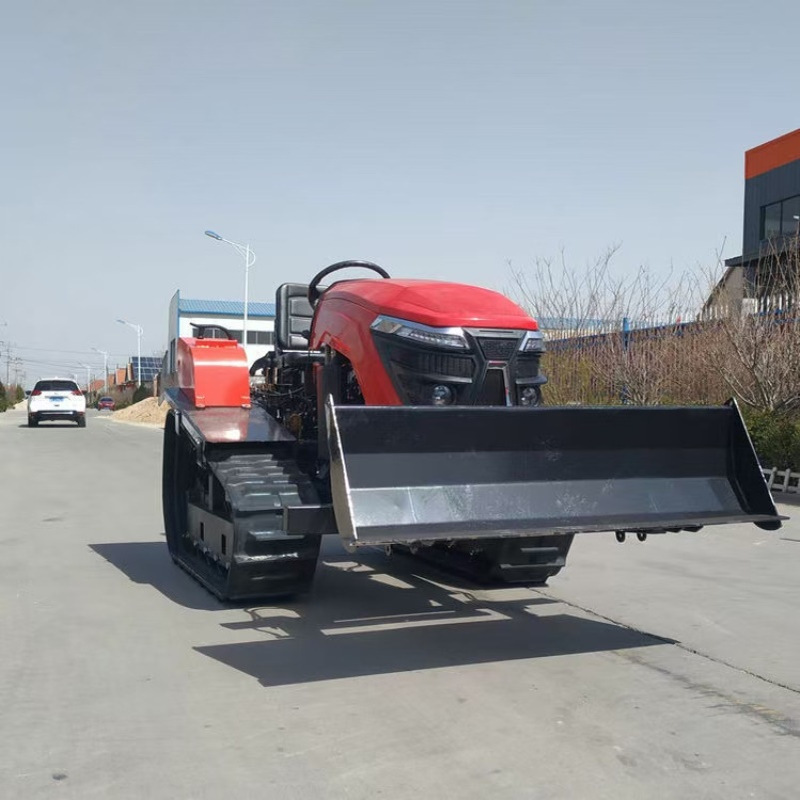 聚仁履带旋耕机果树下除草松土旋耕机有座履带田园管理机机器设备