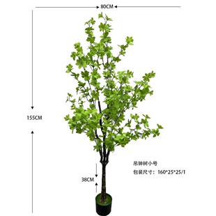 真植物日本吊钟树叶绿植醉马木树装叶室内饰001仿造景仿真吊钟树