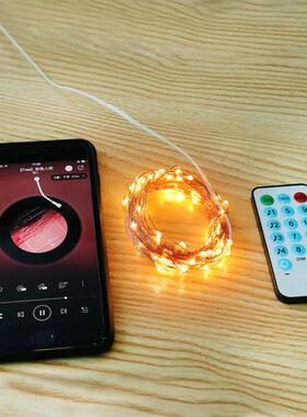 跨境WME热US声控铜线灯串 BUSB音乐感应铜线灯串USB灯销串 le装d