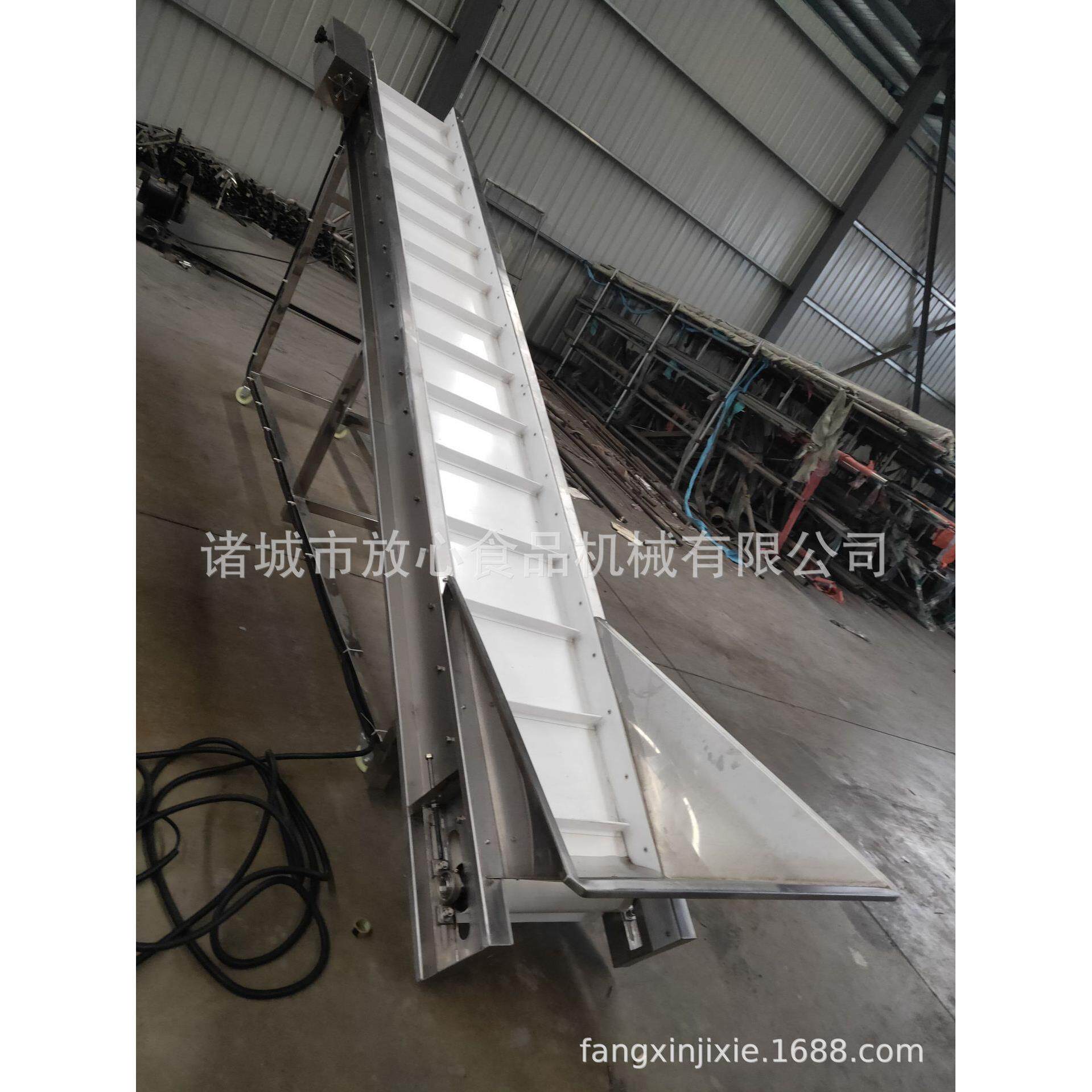 皮提升FX-600机食品料皮带输送线 爬坡式送设备输不锈钢提升物机