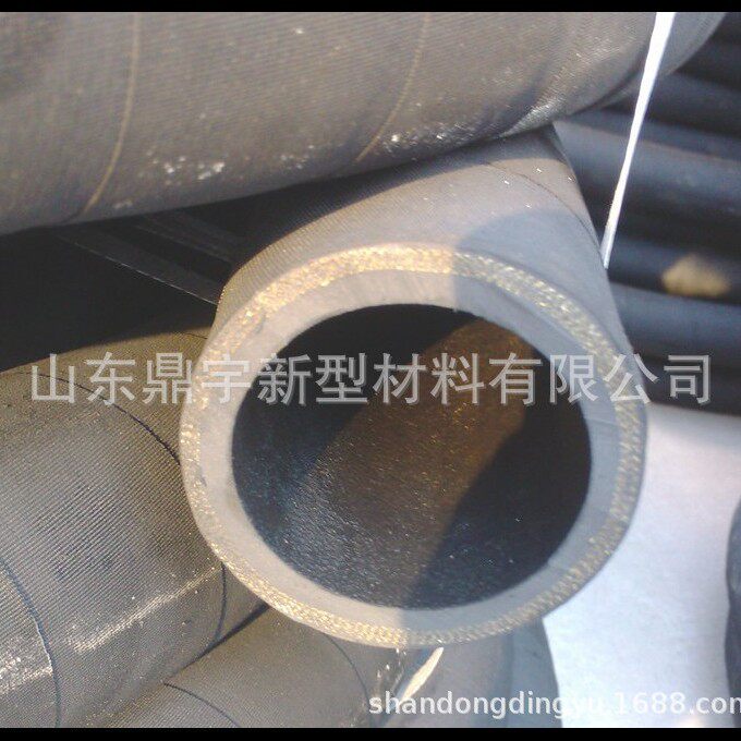 3寸内径76mm夹布橡胶管 七层布缠绕耐高压输水黑色胶皮软管 厂家