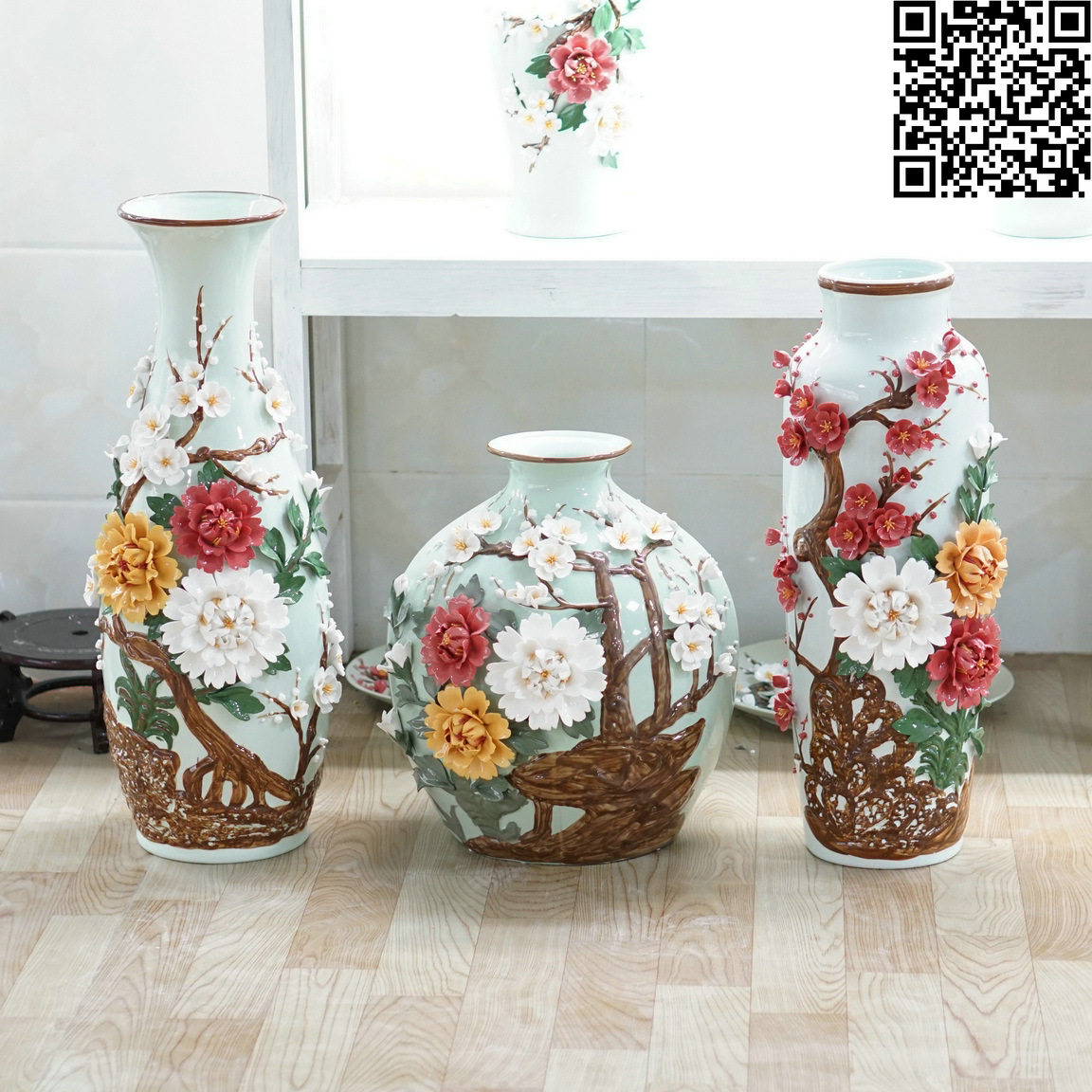 陶瓷工艺品  中国风花瓶 60cm陶瓷花瓶 24英寸落地花瓶,模玩/动漫/周边/娃圈三坑/桌游,文化/体育周边,淘宝优惠券,粉丝福利购,淘宝优惠卷