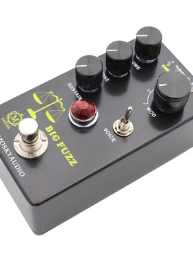 MOSKYAUDIO 电吉他单块效果器BIG FUZZ 法磁效果器 失真法兹 法滋