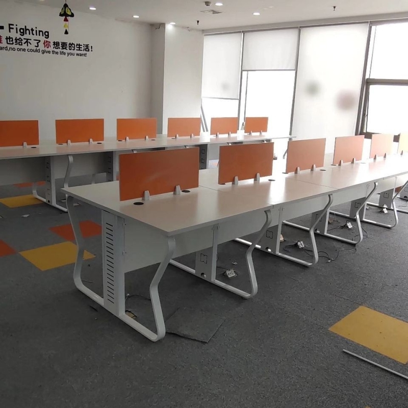 学校电脑桌机房初中大学培训辅导班室教师讲台单人双人微机室桌椅