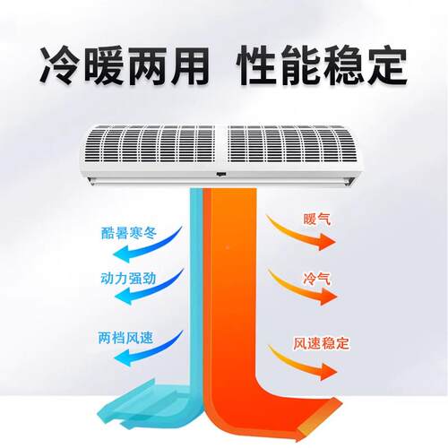 风幕机BSJ冷用商用帘轻音遥控风静音门口空暖气幕两风帘闸机1.8/2