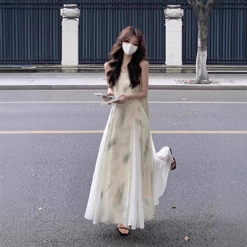 新中式少女穿搭复古水墨