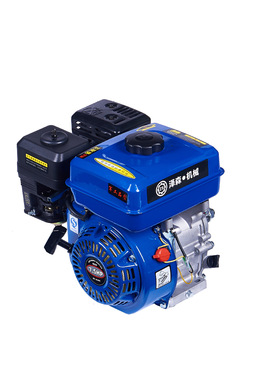 天蓝色168f6.5hp马力出口品质单缸动力船用发动机静音汽油机