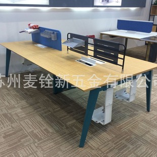 五金桌腿办公桌脚会议桌腿工作台支架培训桌架子斜度单脚支架