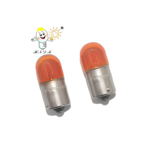 汽车灯泡T16 12V10W BA15S转向灯 指示灯内焊锡白珠子汽车