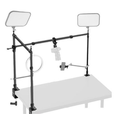 NEEWER/纽尔NK003铝合金桌面摄影支架俯拍支架龙门架多功能横臂架