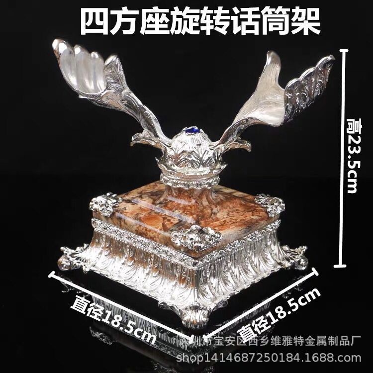 ktv金属水晶话筒架 夜场摆台桌面麦克风架 桌面旋转无线麦架咪座