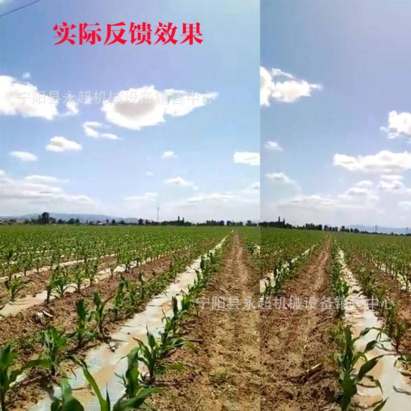 四车带轮yc2垄4行施铺点膜精播机免破膜肥播种机玉米大豆膜上播机