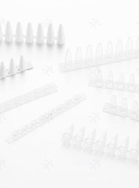 Virya 现货PCR八连管含盖0.2ml光学平盖白色薄壁八联排管