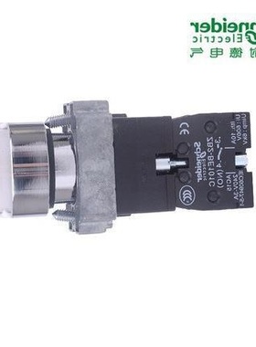 白色LED型平头自复带灯按钮XB2BW31B1C=ZB2BWB11C+ZB2BW31C