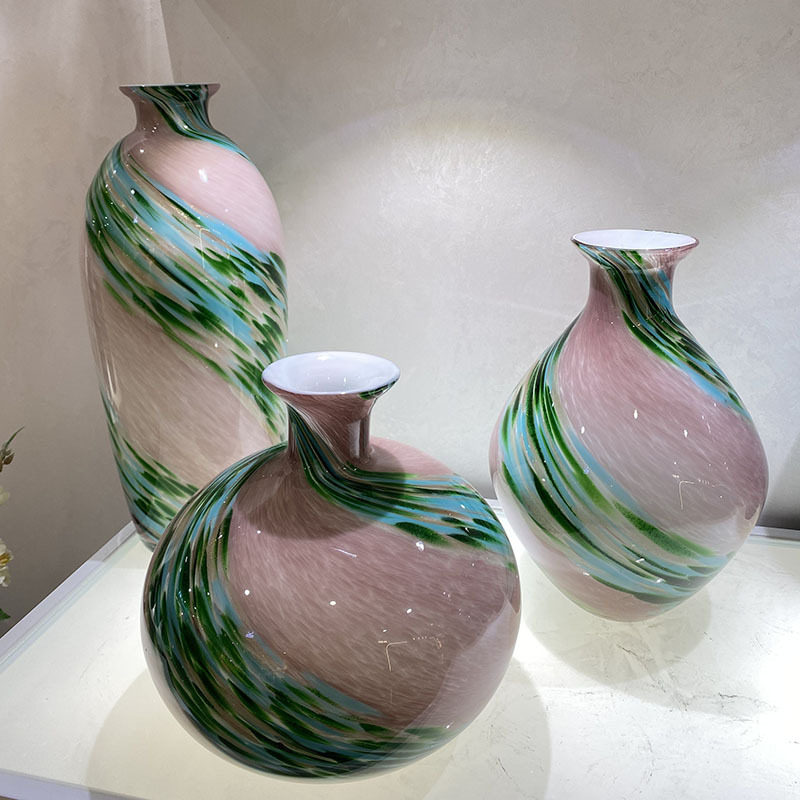 琉璃创意插花花瓶花器摆件现代美式家用玄关隔断柜水培花瓶,模玩/动漫/周边/娃圈三坑/桌游,文化/体育周边,淘宝优惠券,粉丝福利购,淘宝优惠卷