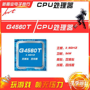 CPU 双核心四线程1151 处理器 主频2.9G 新鑫业电子全新G4560T