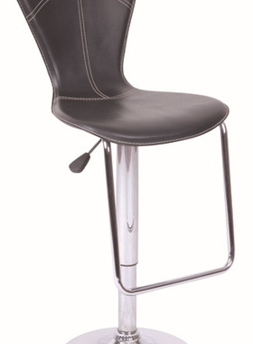 垂柳黑色带搁脚酒吧椅吧台椅前台椅接待椅柜台椅盟司图欧安吉椅盟