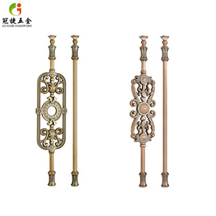 专业生产批发室内家装 铝合金立柱铝艺护栏扶手楼梯立柱 楼梯扶手