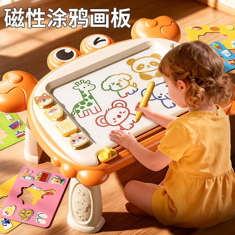 儿童画板家用婴幼儿磁性力可消除的擦写字板1岁宝宝2涂鸦画画玩具