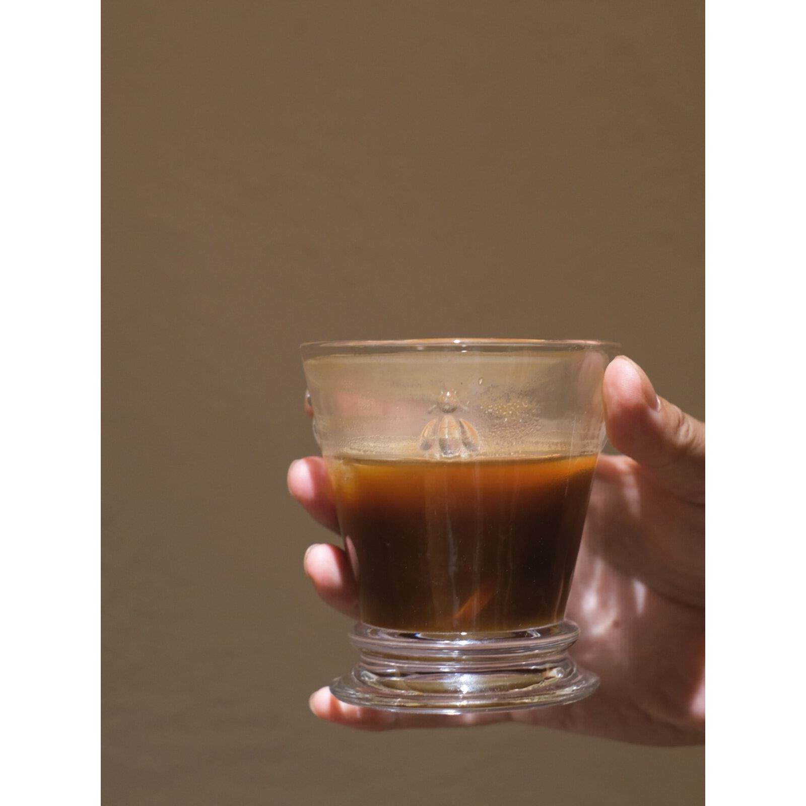 他山集.包邮出口复古浮雕蜜蜂玻璃果汁杯美式咖啡杯酒杯茶杯240ml