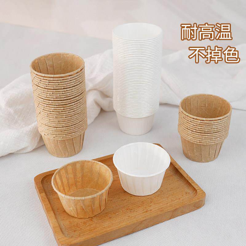 进口防油纸卷边杯子小马芬杯戚风纸托纸杯蛋糕纸杯耐高温烤箱专用
