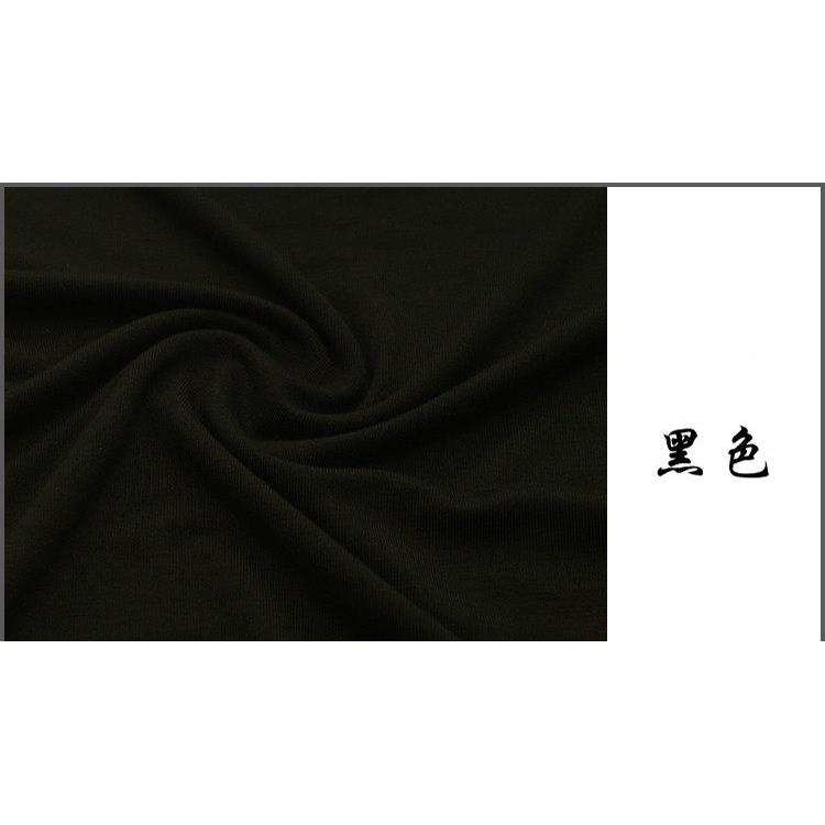 加厚黑色白色莫代尔棉布料四面弹力针织衫T恤连衣裙高档服装面料