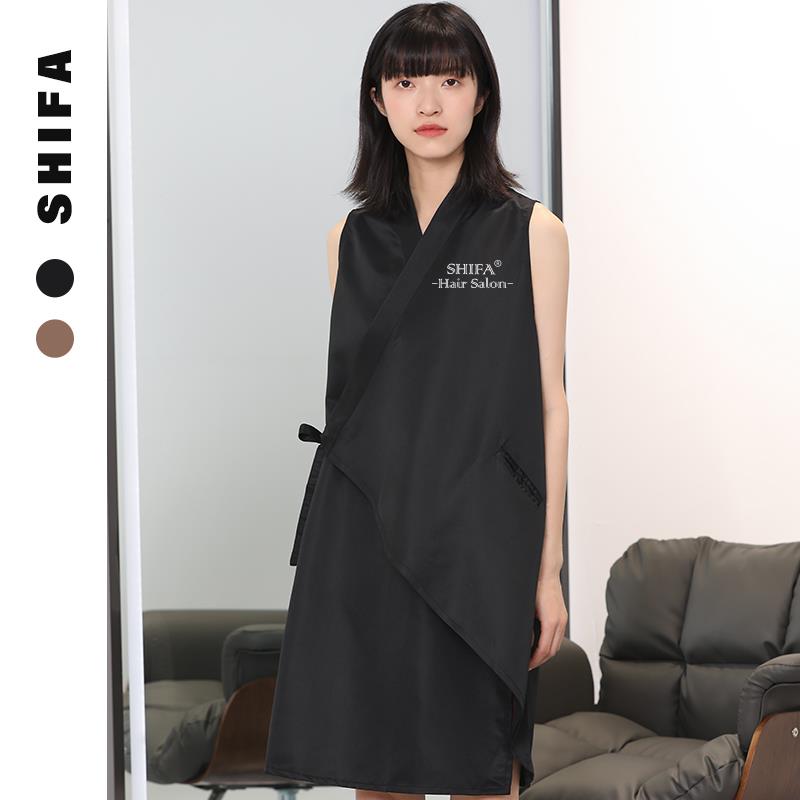 发型师理发师工作围裙美发工服烫染发宠物店助理罩衣不沾发高档潮