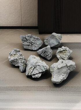 泡沫景观灰色石头仿真工艺假石头装饰酒店园林舞台造景青龙石摆件