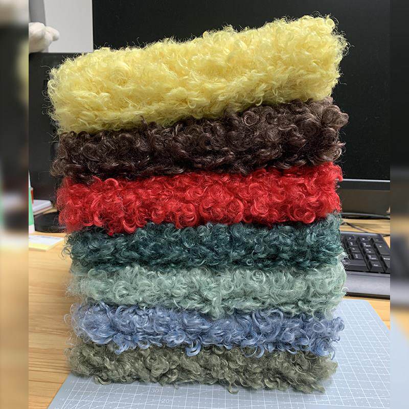 一件包邮泰迪羊毛卷布料DIY手工棉花娃娃头毛大卷毛圈玩具毛绒布