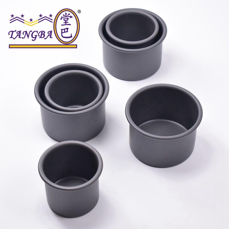 tangba堂巴 固底硬膜不沾 3/4寸圆形蛋糕模具 日式戚风模具76mm高