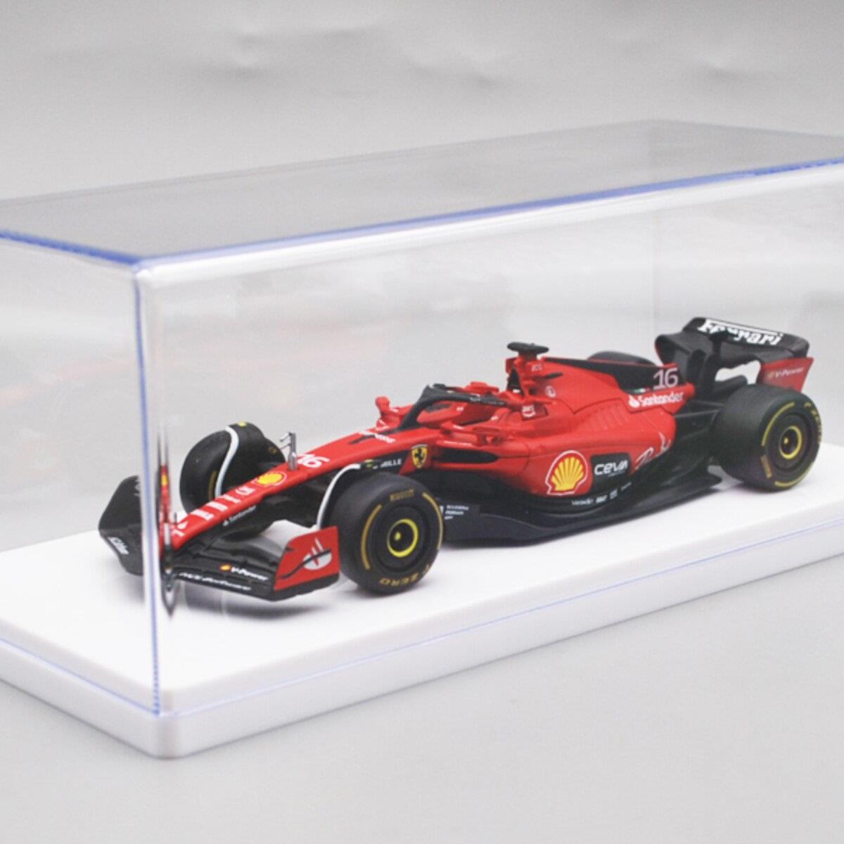 白色底座版1:43汽车模型展示盒亚克力防尘罩一体成型不用胶水拼装