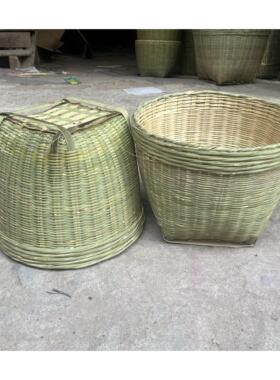竹编筐手工大号箩筐制品淘米箩篼粮食竹筐收纳篓竹编簸箕