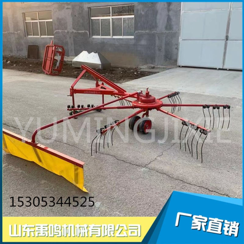 拖拉机带摊晒一体机3.5米旋转式搂草机摊晒机 秸秆牧草苜蓿翻晒机