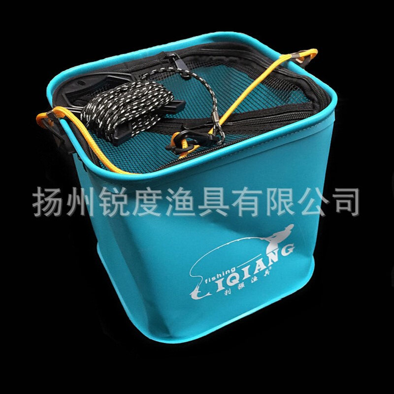 利强水桶 不带刷 EVA折叠方形打水桶鱼护养鱼桶垂钓用品垂钓用品图片
