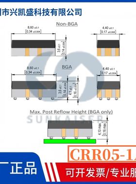 Standex Meder CRF05-1A信号继电器 500MA 5V高频7GHz舌簧继电器