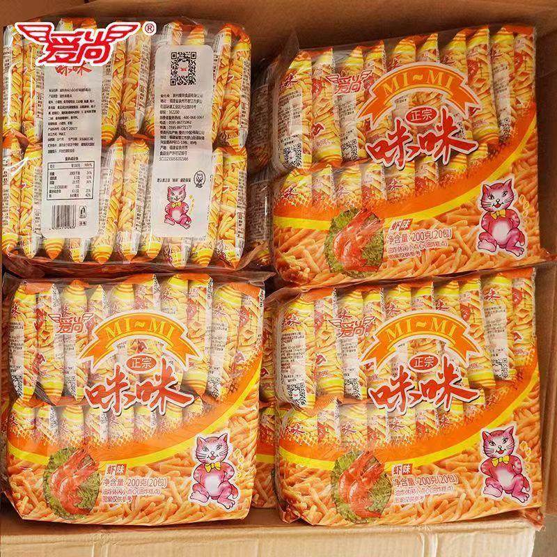 正宗咪咪虾条新款正宗蟹味