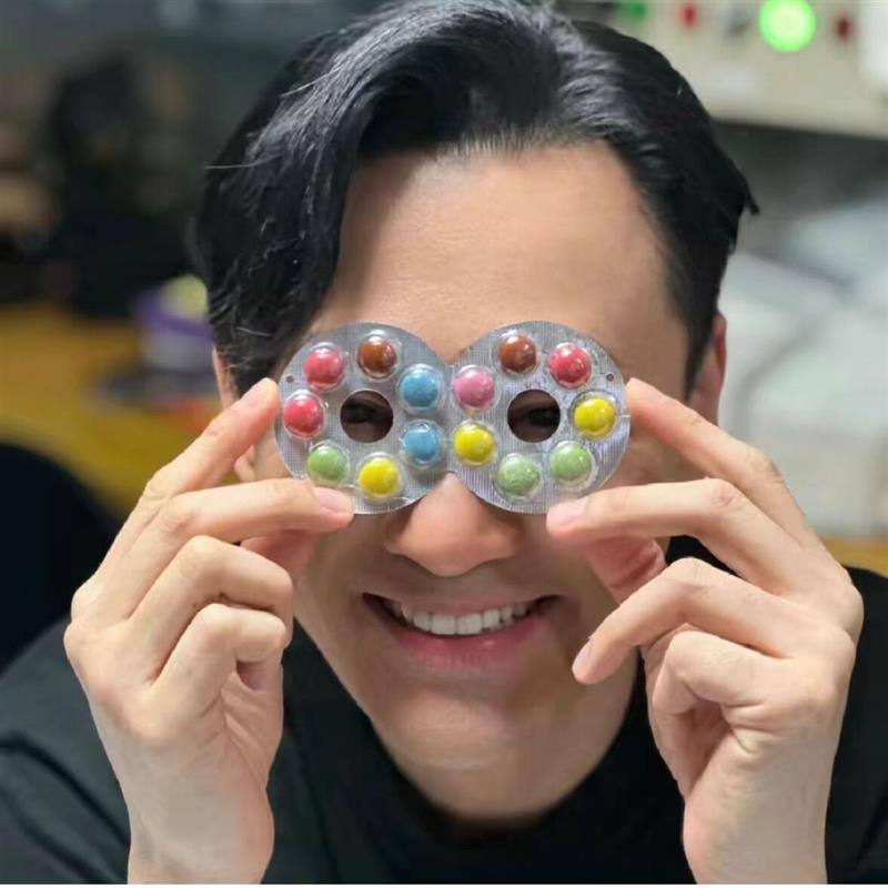 新货包邮 九龙城寨 林峰同款 富璐达Furuta古田眼镜巧克力豆糖果