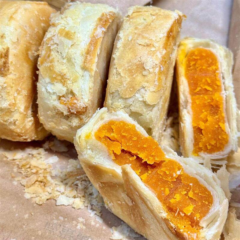 新日期黄庄月饼咸蛋黄月饼传统老式酥皮月饼板栗五仁月饼蛋月烧手