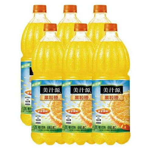 新货果粒橙1.25升大瓶整箱