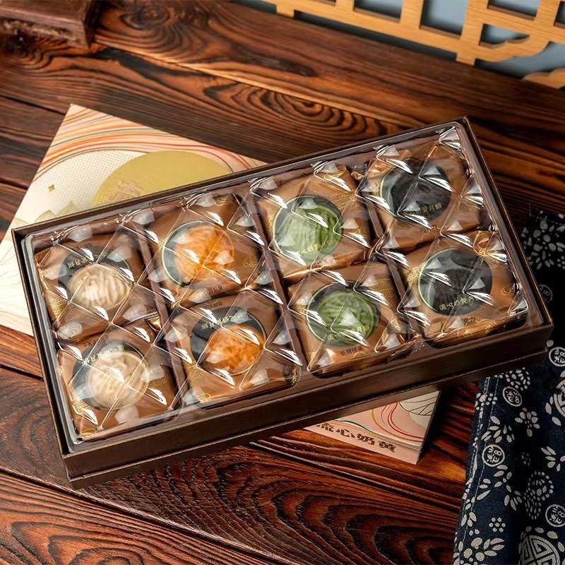 正宗中秋流心月饼奶黄燕窝生椰抹茶糕点散装月饼礼盒装下午茶点心