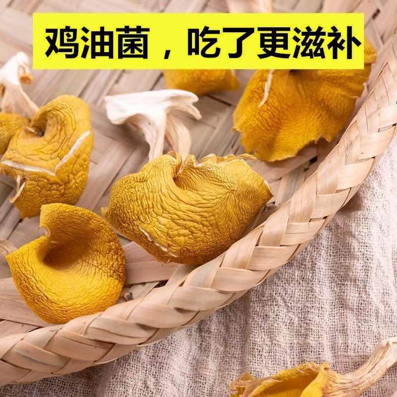 正宗鸡油菌干货黄丝菌干鸡油黄鸡油蘑菇黄菌云南特产煲汤料