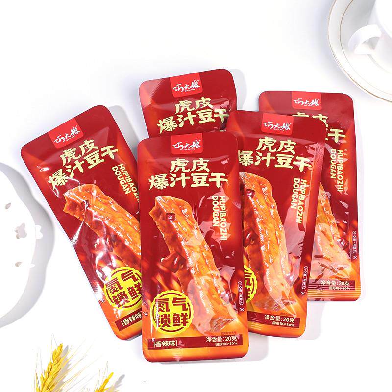 正宗虎皮爆汁豆干 干氮气锁鲜香辣麻辣原味豆干 干休闲 食