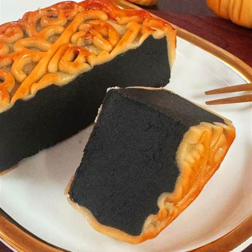 正宗广式黑豆沙月饼广州