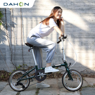 學(xué)生復(fù)古單車HAC653 DAHON大行16英寸D5變速折疊自行車成人男女式