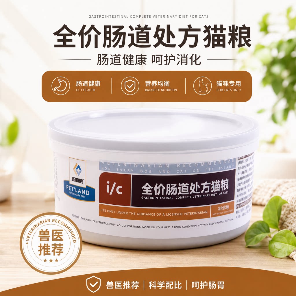旺咪岛i/c全价肠道处方猫罐头猫咪肠胃调理易消化兽医推荐湿粮
