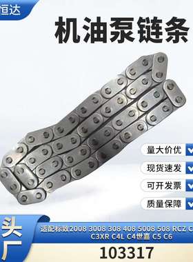 适用标致2008RCZ Citroen C3XR C4L C4世嘉C5 C6机油泵链条103317